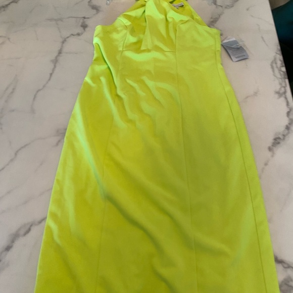 Bright Yellow Halter Dress - Picture 5 of 12